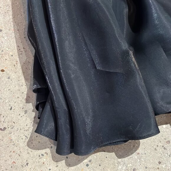 JS Collections Black Iridescent Full-Length Skirt - Picture 5 of 9